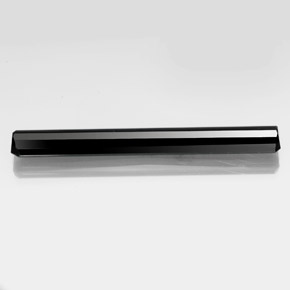 Tormalina naturale nero da 19,32 ct, taglio smeraldo, opaco