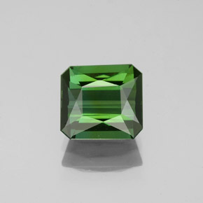 Tormalina naturale verde da 1,81 ct, taglio smeraldo, VVS-VS