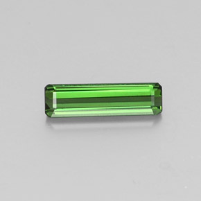 Tormalina naturale verde da 1,27 ct, taglio smeraldo, VVS-VS