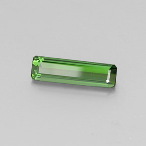 Tormalina naturale verde da 1,27 ct, taglio smeraldo, VVS-VS