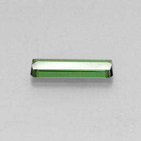 Tormalina naturale verde da 1,27 ct, taglio smeraldo, VVS-VS