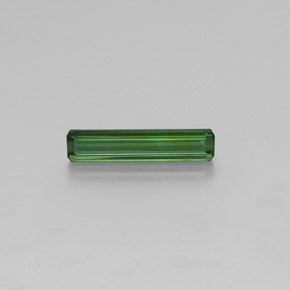 Tormalina naturale verde da 1,74 ct, taglio smeraldo, VS