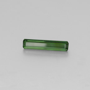 Tormalina naturale verde da 1,74 ct, taglio smeraldo, VS