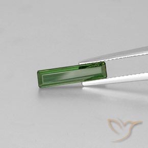 Tormalina Verde medio naturale da 1.36 ct, Ottagonale / Taglio smeraldo, VVS-VS