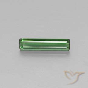 Tormalina verde naturale da 1,69 ct, taglio smeraldo, VVS-VS