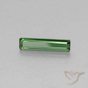 Tormalina verde naturale da 1,69 ct, taglio smeraldo, VVS-VS