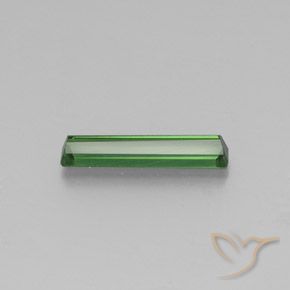 Tormalina verde naturale da 1,69 ct, taglio smeraldo, VVS-VS
