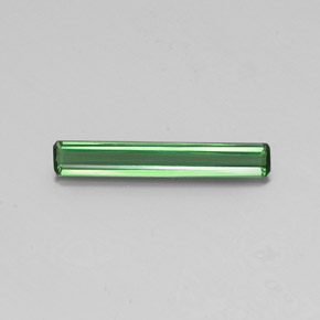 Tormalina naturale verde da 1,51 ct, taglio smeraldo, VS