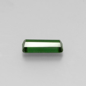 Tormalina naturale verde da 1,75 ct, taglio smeraldo, VS