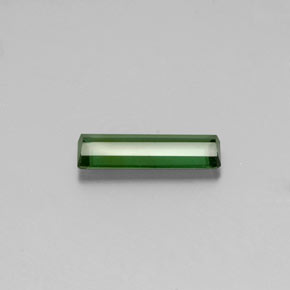 Tormalina naturale verde da 1,60 ct, taglio smeraldo, VVS
