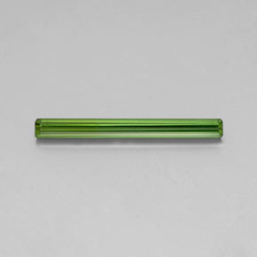 Tormalina naturale verde da 1,75 ct, taglio smeraldo, VVS-VS
