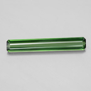 Tormalina naturale verde da 1,51 ct, taglio smeraldo, VS