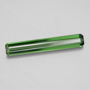 Tormalina naturale verde da 1,51 ct, taglio smeraldo, VS