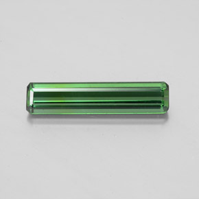Tormalina naturale verde da 1,71 ct, taglio smeraldo, VS