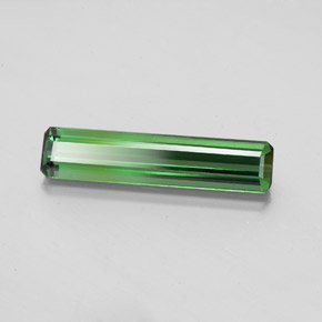 Tormalina naturale verde da 1,71 ct, taglio smeraldo, VS