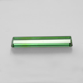 Tormalina naturale verde da 1,71 ct, taglio smeraldo, VS