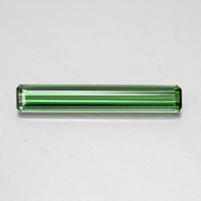Tormalina naturale verde da 1,60 ct, taglio smeraldo, VVS-VS