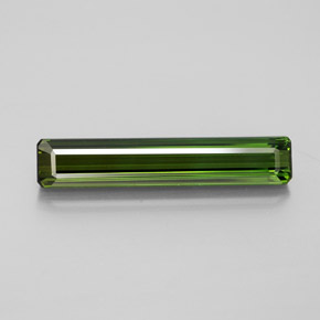 Tormalina naturale verde da 3,12 ct, taglio smeraldo, VVS-VS