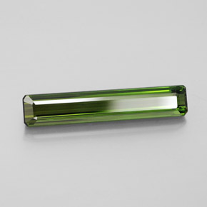 Tormalina naturale verde da 3,12 ct, taglio smeraldo, VVS-VS