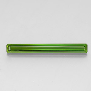 Tormalina naturale verde da 3,07 ct, taglio smeraldo, VVS