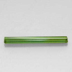 Tormalina naturale verde da 3,07 ct, taglio smeraldo, VVS