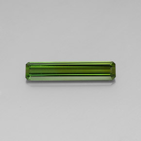 Tormalina naturale verde da 3,01 ct, taglio smeraldo, VVS-VS