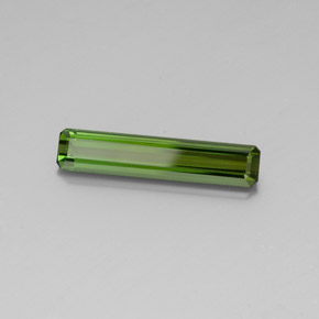 Tormalina naturale verde da 3,01 ct, taglio smeraldo, VVS-VS