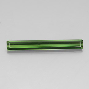 Tormalina naturale verde da 3,15 ct, taglio smeraldo, VVS