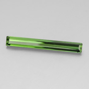 Tormalina naturale verde da 3,15 ct, taglio smeraldo, VVS