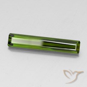 Tormalina Verde scuro naturale da 3.28 ct, Ottagonale / Taglio smeraldo, VVS-VS