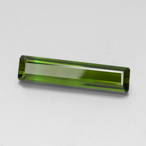 Tormalina naturale verde da 3,40 ct, taglio smeraldo, VS
