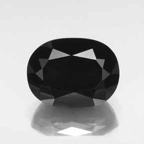 Tormalina naturale nero da 36,01 ct, taglio ovale, opaco