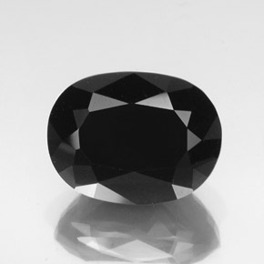 Tormalina naturale nero da 32,33 ct, taglio ovale, opaco