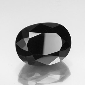 Tormalina naturale nero da 32,33 ct, taglio ovale, opaco