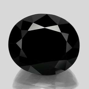 Tormalina naturale nero da 88,82 ct, taglio ovale, opaco