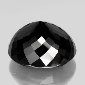 Tormalina naturale nero da 88,82 ct, taglio ovale, opaco