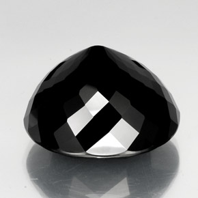 Tormalina naturale nero da 61,64 ct, taglio ovale, opaco
