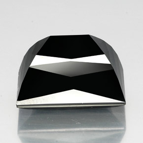 Tormalina naturale nero da 39,02 ct, baguette, opaco