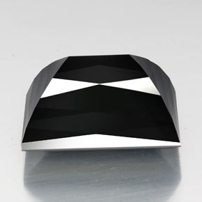 Tormalina naturale nero da 59,02 ct, baguette, opaco
