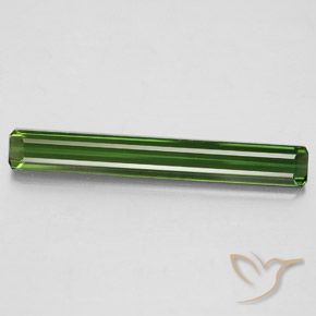 2.53ct Naturale Verde foresta Tormalina, Taglio smeraldo, VS