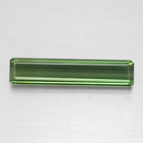 Tormalina naturale verde da 2,11 ct, taglio smeraldo, VS