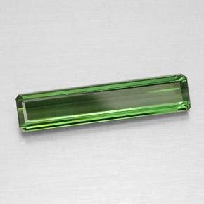 Tormalina naturale verde da 2,11 ct, taglio smeraldo, VS