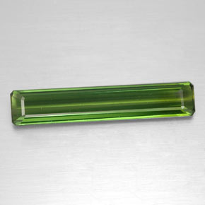 Tormalina naturale verde da 2,62 ct, taglio smeraldo, VVS-VS