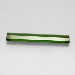 Tormalina naturale verde da 2,62 ct, taglio smeraldo, VVS-VS