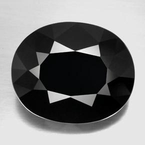 Tormalina naturale nero da 29,19 ct, taglio ovale, opaco