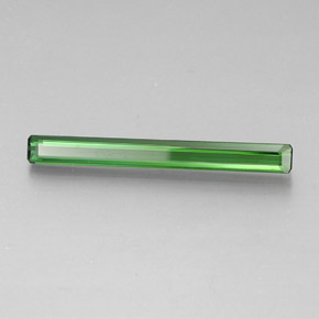 Tormalina verde medio naturale da 2,13 ct, taglio smeraldo, VVS-VS