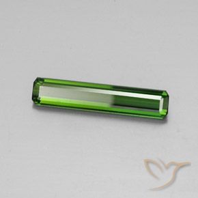 Tormalina Verde medio-scuro naturale da 2.07 ct, Taglio smeraldo, VS