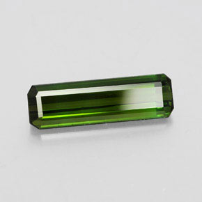 Tormalina naturale verde da 2,45 ct, taglio smeraldo, VVS