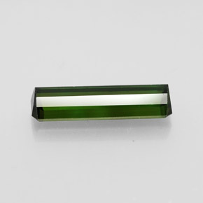 Tormalina naturale verde da 2,45 ct, taglio smeraldo, VVS