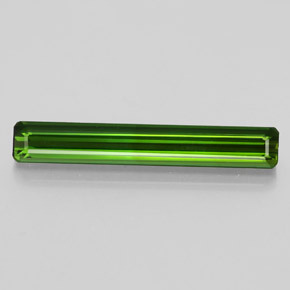 Tormalina naturale verde da 2,46 ct, taglio smeraldo, VS